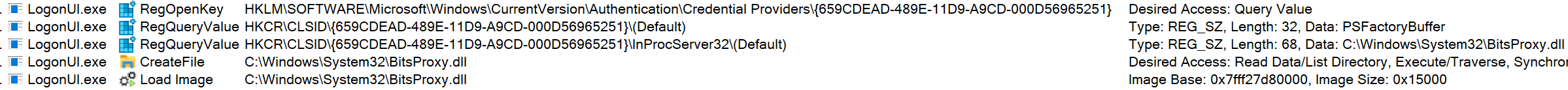 credential provider LogonUI2