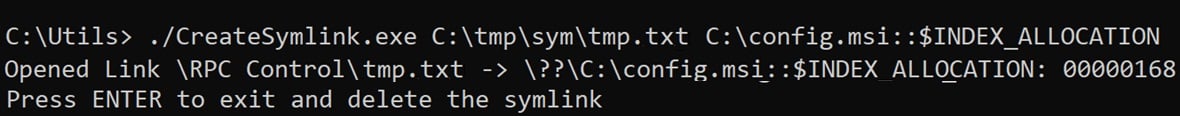 Using CreateSymlink to create symlink.