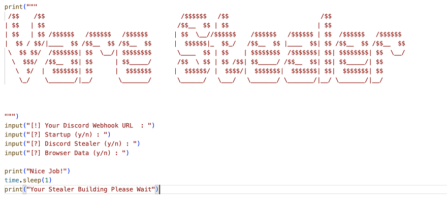 Fake configuration panel