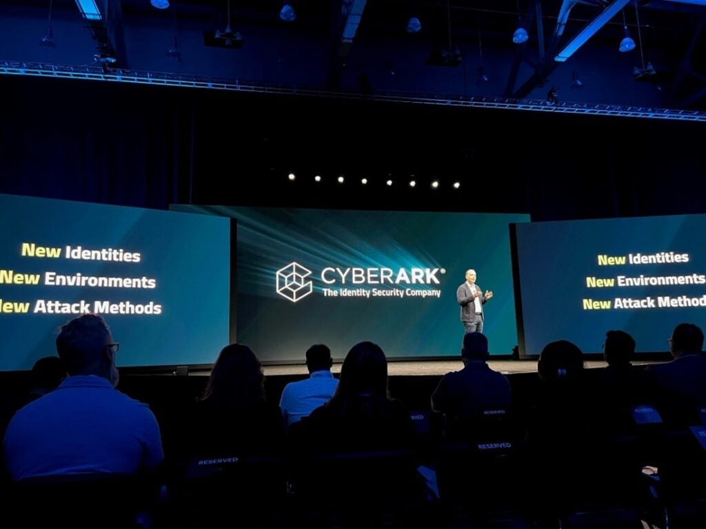 CyberArk CEO Matt Cohen delivers his opening keynote