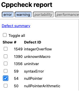 cppcheck-report