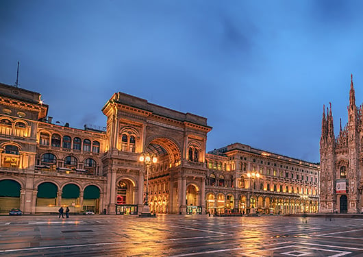 Square in Milan