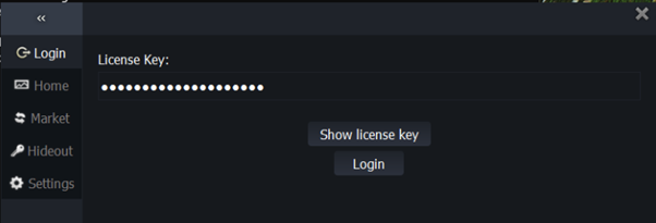 EvolveAim license key input