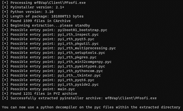 pyinstxtractor output