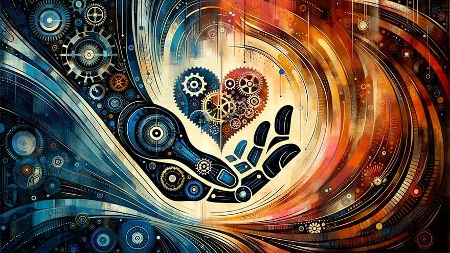 Human Hand With Sign of Love