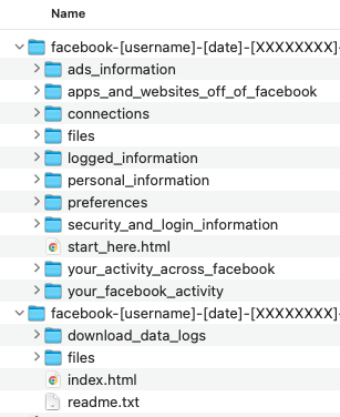 Meta export 