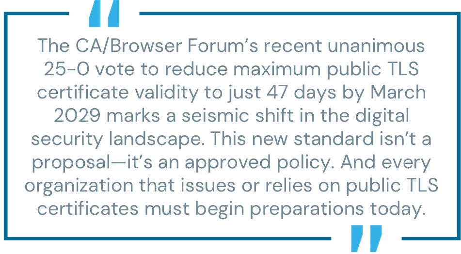 TLS Certificate Validity Cut to 47 Days