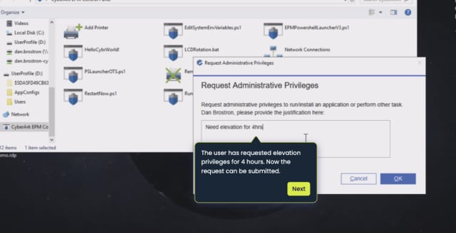 Screenshot of request 