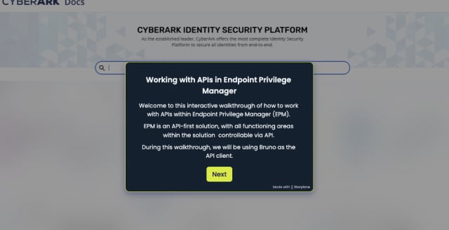 Screenshot of working with API's