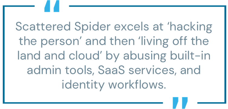 Scattered spider excels