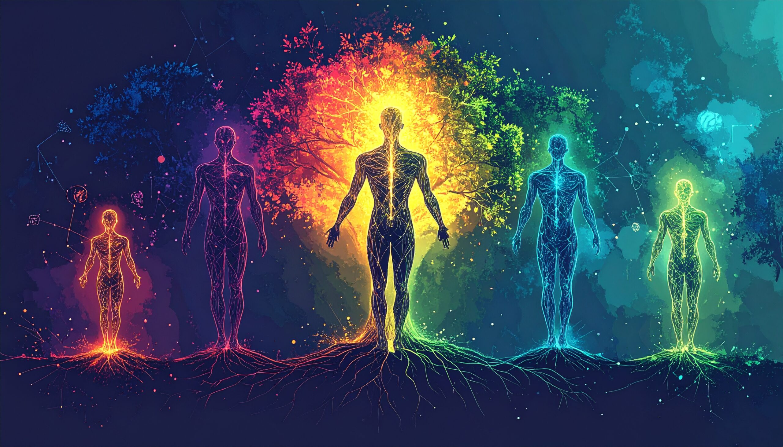 Blog feature Image depicting the life stages of an AI agent, metaphorically aligned with human development. From left to right: Birth: A small, glowing digital entity initializing or activating. Life: The entity is active and engaged in digital tasks or collaboration. Retirement: The entity is dimming or fading, moving toward a digital archive or shutdown.