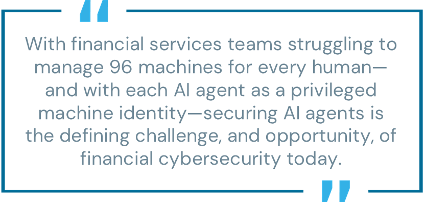 Financial services machine identity cybersecurity
