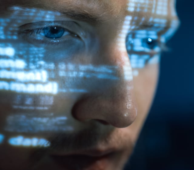 response man looking